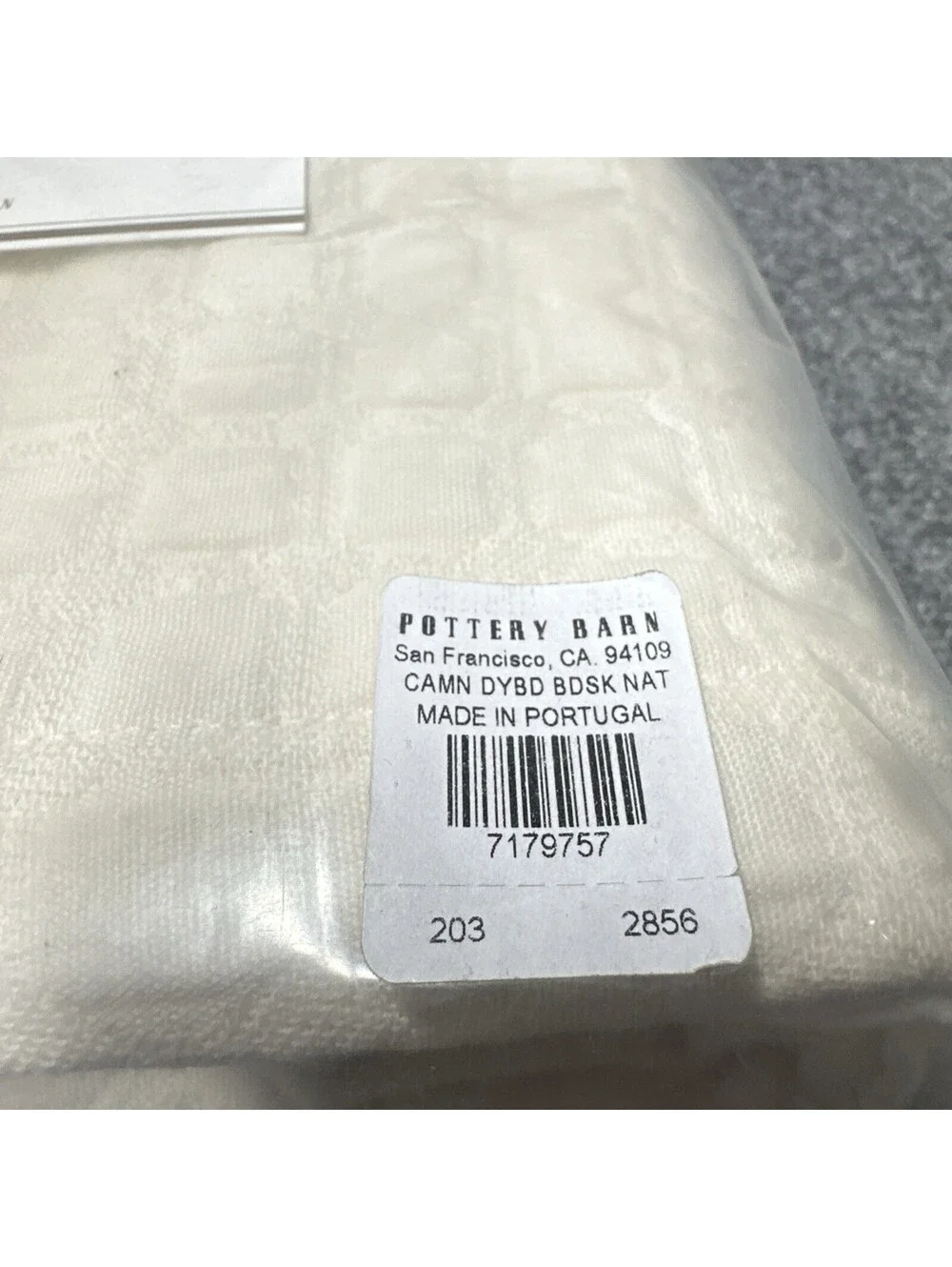 Pottery Barn Cameron Matelasse Twin Daybed Bed Skirt Naturals Organic NEW